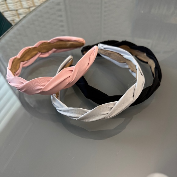 Lot of 3, solid color, crossthread, custom, handmade headbands (Etsy) - Picture 1 of 7